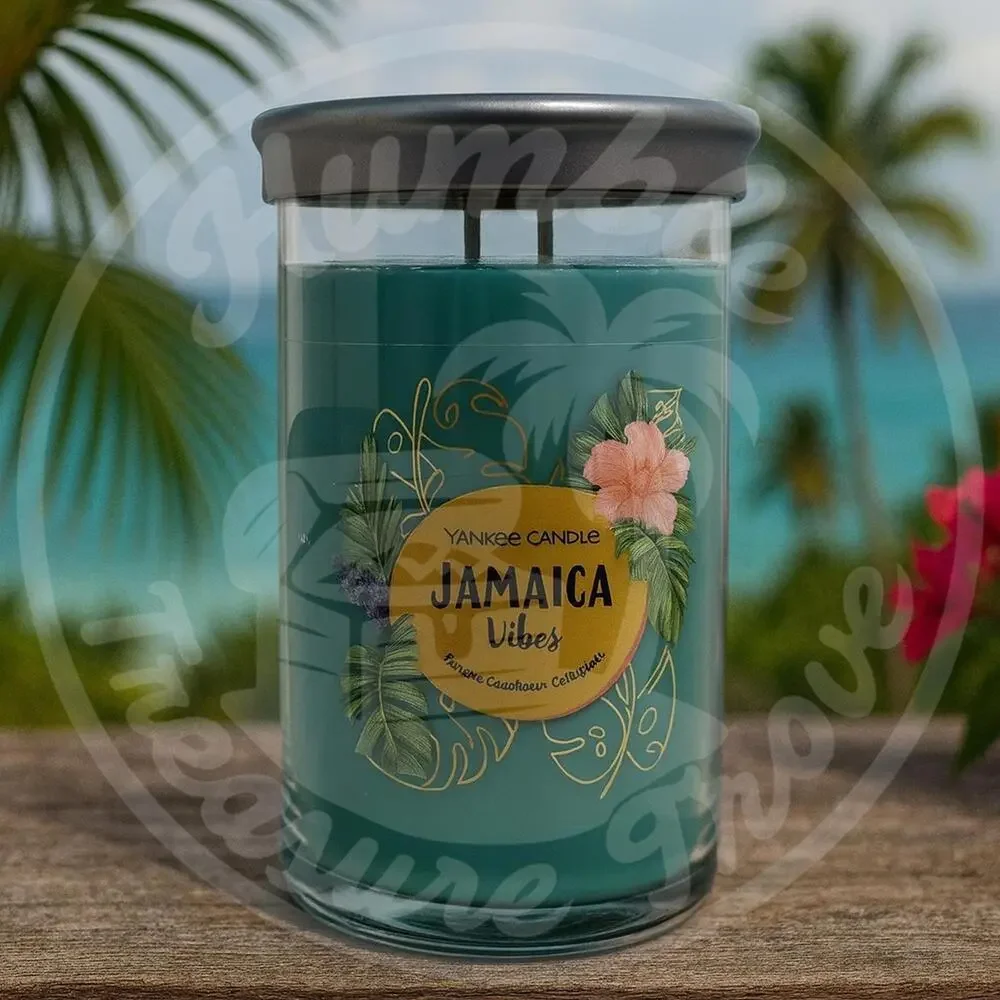 Yankee Candle‎ Jamaica Vibes 20 oz Carefree Caribbean Emerald Palms, Rhubarb - Picture 3 of 3